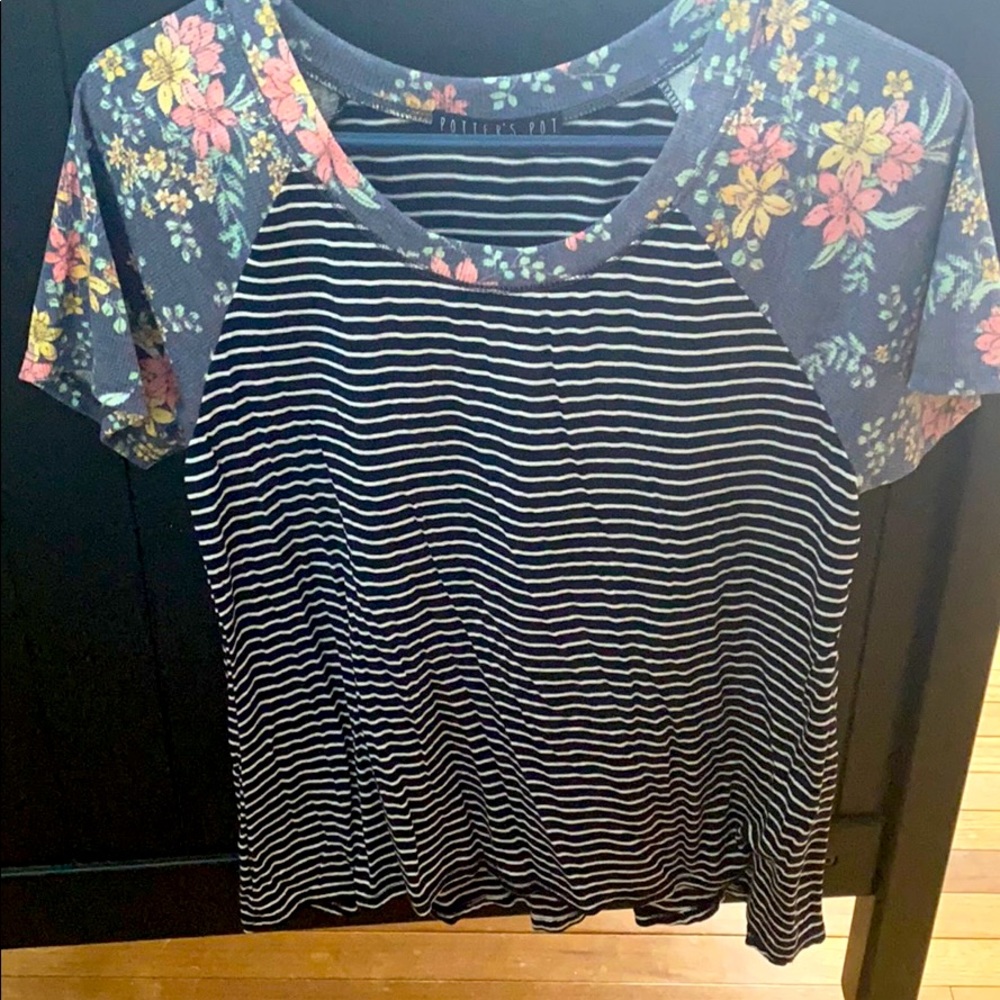 Black Striped Tee